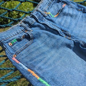 Gap Shorts- Hand Embroidered